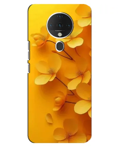 Чехол для TECNO Spark 6 с картинкой «Золотые лепестки»