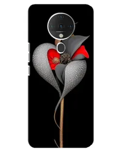 Чехол для TECNO Spark 6 с картинкой «Серебряный фантазийный цветок»