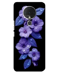 Чехол для TECNO Spark 6 с картинкой «Фиолетовые цветы с росою» Чехол для TECNO Spark 6 с картинкой «Фиолетовые цветы с росою»