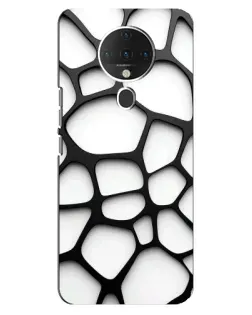 Чехол для TECNO Spark 6 с картинкой «Белая объемная сетка» Чехол для TECNO Spark 6 с картинкой «Белая объемная сетка»