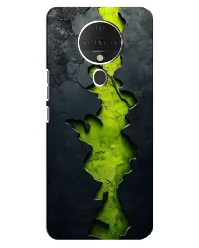 Чехол для TECNO Spark 6 с картинкой «Салатовый разлом скалы»