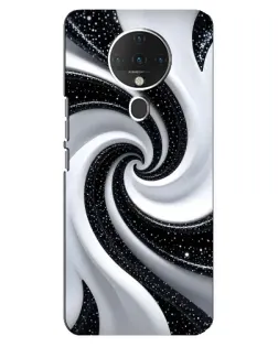 Чохол для TECNO Spark 6 з картинкою «Чорно-біла спіраль»