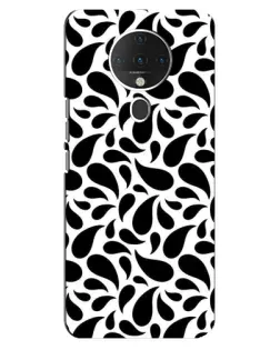 Чехол для TECNO Spark 6 с картинкой «Контрастные черные капли»