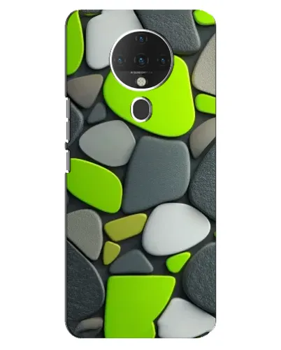 Чехол для TECNO Spark 6 с картинкой «Яркая неоновая галька»
