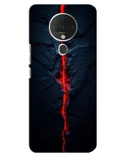 Чехол для TECNO Spark 6 с картинкой «Kрасная лавовая трещина»