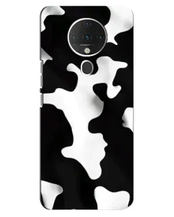 Чехол для TECNO Spark 6 с картинкой «Черно-белое пятно»