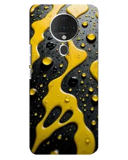 Чехол для TECNO Spark 6 с картинкой «Жидкое желтое золото»