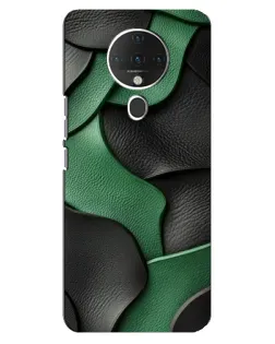 Чехол для TECNO Spark 6 с картинкой «Зеленые кожаные волны»