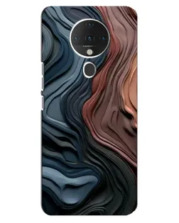 Чехол для TECNO Spark 6 с картинкой «Цветные волны каньона»