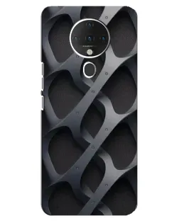 Чехол для TECNO Spark 6 с картинкой «Объемное серое плетение»
