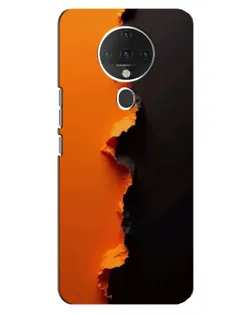 Чехол для TECNO Spark 6 с картинкой «Оранжевый разлом»