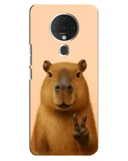 Чехол для TECNO Spark 6 с картинкой «Капибара виктория»