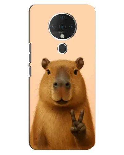 Чехол для TECNO Spark 6 с картинкой «Капибара виктория»