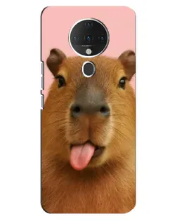 Чехол для TECNO Spark 6 с картинкой «Капибара с языком»