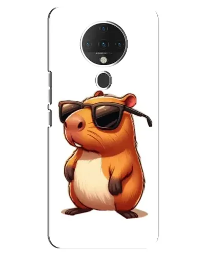 Чехол для TECNO Spark 6 с картинкой «Капибара в очках»