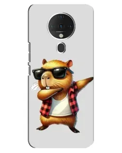 Чехол для TECNO Spark 6 с картинкой «Капибара рэпер даб»