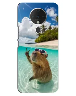 Чехол для TECNO Spark 6 с картинкой «Капибара на море»