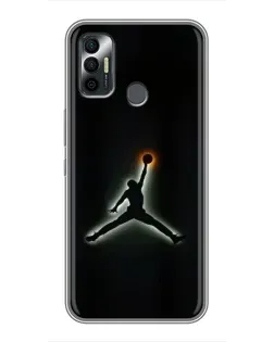 Чохол для TECNO Spark 7 (KF6n) з картинкою «Jordan Gradient Logo»