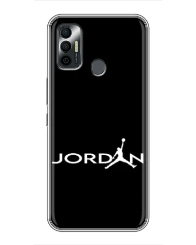 Чохол для TECNO Spark 7 (KF6n) з картинкою «Jordan White Logo»