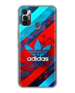 Чехол для TECNO Spark 7 (KF6n) с картинкой «Абстракция Adidas»