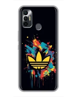 Чехол для TECNO Spark 7 (KF6n) с картинкой «Adidas Splash»