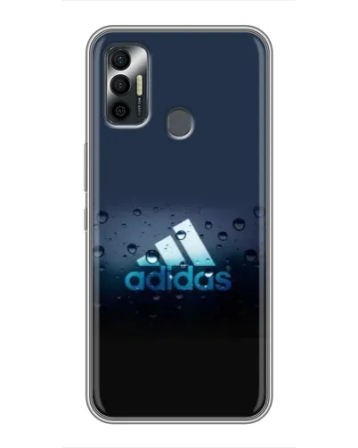 Чехол для TECNO Spark 7 (KF6n) с картинкой «Adidas Water Drops»