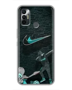Чохол для TECNO Spark 7 (KF6n) з картинкою «Спортивний арт Nike»