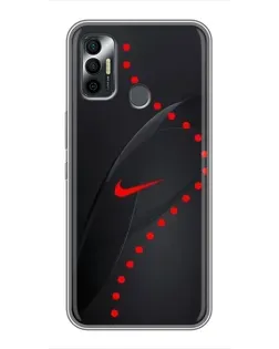 Чохол для TECNO Spark 7 (KF6n) з картинкою «Абстрактний дизайн Nike»