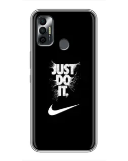 Чохол для TECNO Spark 7 (KF6n) з картинкою «Текстовий принт Nike»