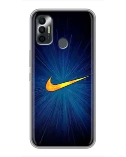 Чохол для TECNO Spark 7 (KF6n) з картинкою «Синій пульс Nike»