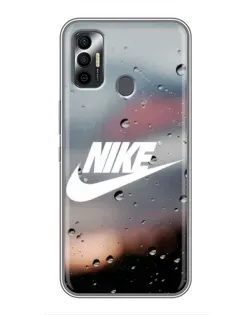 Чохол для TECNO Spark 7 (KF6n) з картинкою «Nike у стилі ретро»