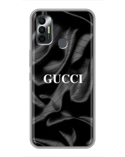 Чехол для TECNO Spark 7 (KF6n) с картинкой «Gucci — шелковые волны»