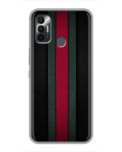 Чехол для TECNO Spark 7 (KF6n) с картинкой «Gucci — неоновая линия»