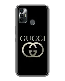 Чохол для TECNO Spark 7 (KF6n) з картинкою «Gucci — золото на чорному» Чохол для TECNO Spark 7 (KF6n) з картинкою «Gucci — золото на чорному»