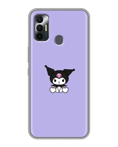 Чохол для TECNO Spark 7 (KF6n) з картинкою «Kuromi — фіолетовий мінімалізм»