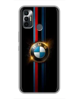 Чохол для TECNO Spark 7 (KF6n) з картинкою «BMW M-Power неон»