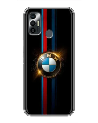 Чохол для TECNO Spark 7 (KF6n) з картинкою «BMW M-Power неон»