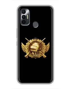 Чохол для TECNO Spark 7 (KF6n) з картинкою «PUBG — помаранчевий градієнт»