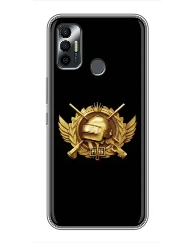 Чохол для TECNO Spark 7 (KF6n) з картинкою «PUBG — помаранчевий градієнт»