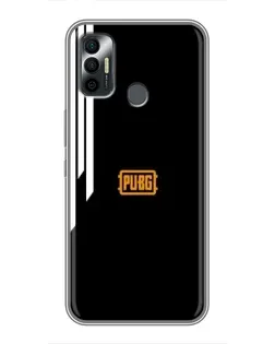 Чохол для TECNO Spark 7 (KF6n) з картинкою «PUBG — вертикальні лінії»
