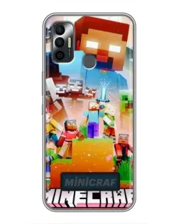 Чехол для TECNO Spark 7 (KF6n) с картинкой «Minecraft герои игры» Чехол для TECNO Spark 7 (KF6n) с картинкой «Minecraft герои игры»