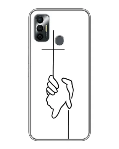 Чехол для TECNO Spark 7 (KF6n) с картинкой «Рука держит» Чехол для TECNO Spark 7 (KF6n) с картинкой «Рука держит»