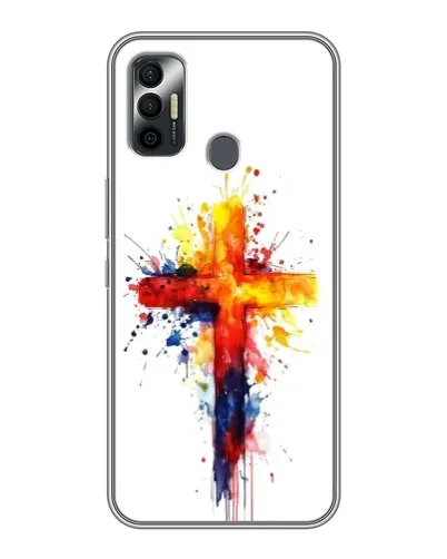Чехол для TECNO Spark 7 (KF6n) с картинкой «Акварельный крест» Чехол для TECNO Spark 7 (KF6n) с картинкой «Акварельный крест»