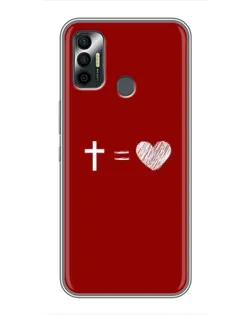 Чохол для TECNO Spark 7 (KF6n) з картинкою «Рівняння любові»