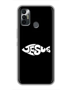 Чохол для TECNO Spark 7 (KF6n) з картинкою «Риба  Jesus»