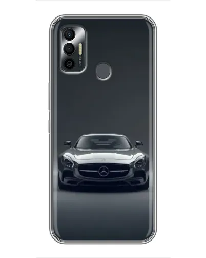 Чохол для TECNO Spark 7 (KF6n) з картинкою «Mercedes на чорному»