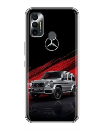 Чохол для TECNO Spark 7 (KF6n) з картинкою «Mercedes G-Class червоний»