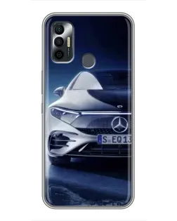 Чохол для TECNO Spark 7 (KF6n) з картинкою «Mercedes EQ — майбутнє»