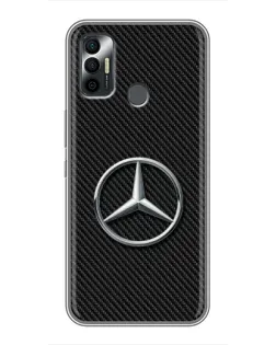 Чохол для TECNO Spark 7 (KF6n) з картинкою «Карбоновий Mercedes стиль»