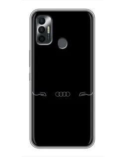 Чохол для TECNO Spark 7 (KF6n) з картинкою «Audi — світловий підпис» Чохол для TECNO Spark 7 (KF6n) з картинкою «Audi — світловий підпис»